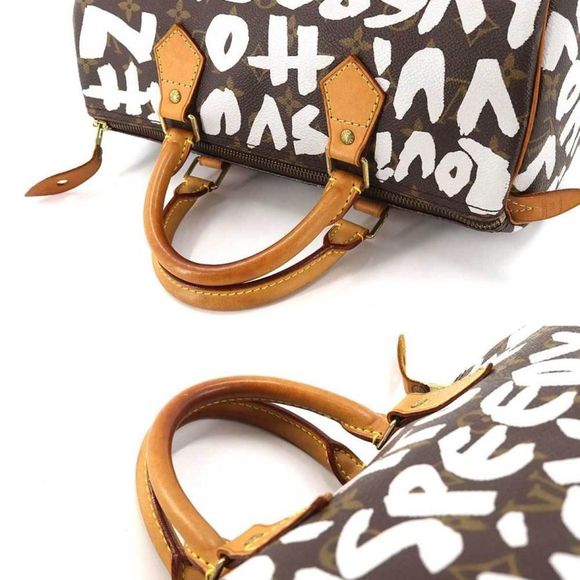 Louis Vuitton Speedy 30 Graffiti monogram canvas Handbag - Picture 5 of 7